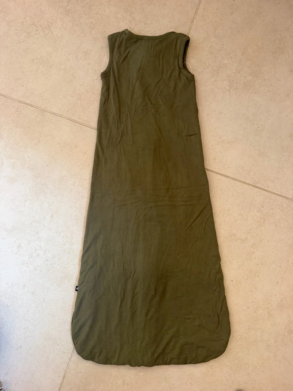 Larkspur Baby Sleeveless Olive Green Zip-Front Sleep Sack